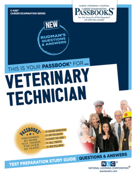 Paperback Veterinary Technician (C-4267): Passbooks Study Guide Volume 4267 Book