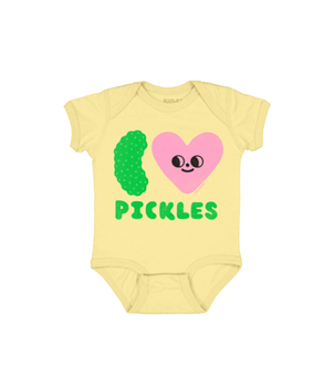 Suzy Ultman: I Heart Pickles Baby Bodysuit - 6 Mo