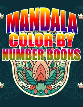 Paperback Mandala Color by Number Books: Kids and Adults Book