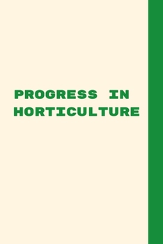 Paperback Progress in Horticulture Book