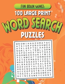 Paperback 100 Large Print Word Search Puzzles: 100 Word Search Puzzles with answers 128 Pages 8.5x11in [Large Print] Book