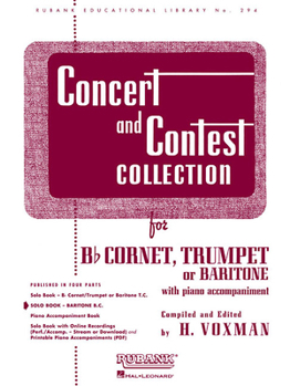 Paperback Concert and Contest Collection: Solo Book Only - Baritone B.C. Book