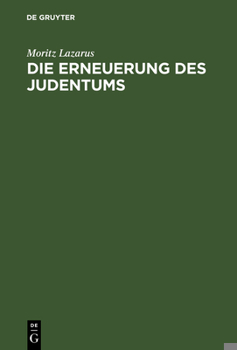 Hardcover Die Erneuerung des Judentums [German] Book