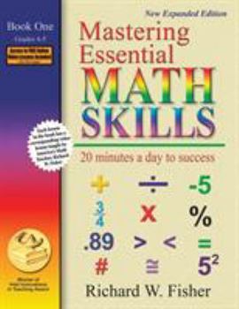 Paperback Mastering Essential Math Skills Book One, Grades 4-5: 20 Minutes a day to success Book