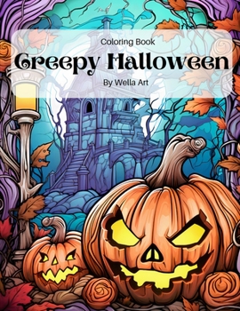 Paperback Creepy Halloween: Adult Coloring Book