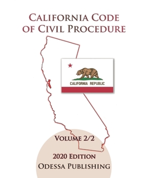 Paperback California Code of Civil Procedure 2020 Edition [CCP] Volume 2/2 Book