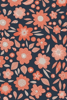 Paperback Notes: A Blank Sheet Music Notebook with Orange Flowers Cover Art Book