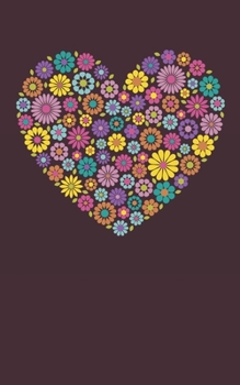 Internet Password Organizer: Discrete Internet Password Log Keeper: Floral Heart