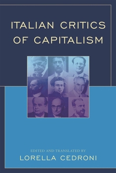 Hardcover Italian Critics of Capitalism Book