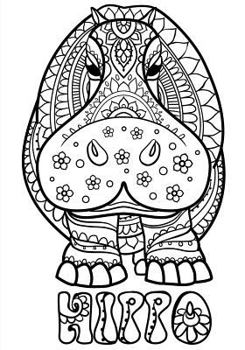 Hippo - a Color Your Cover Journal