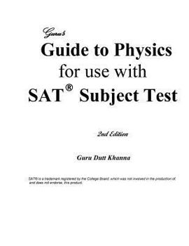 Paperback Guru's Guide to Physics for use with SAT Subject Test 2nd e Book