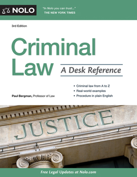 Paperback Criminal Law: A Desk Reference Book