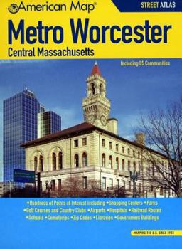 Spiral-bound Metro Worcester/Central Massachusetts Street Atlas Book