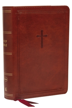 Imitation Leather Nkjv, Reference Bible, Compact, Leathersoft, Brown, Red Letter Edition, Comfort Print: Holy Bible, New King James Version Book
