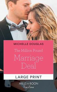 Hardcover The Million Pound Marriage Deal [Large Print] Book