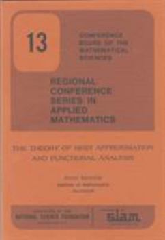 Paperback The Theory of Best Approximation and Functional Analysis Book