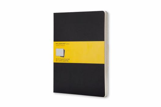 Paperback Moleskine Cahier Journal (Set of 3), Extra Large, Squared, Black, Soft Cover (7.5 X 10) Book