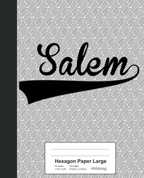 Paperback Hexagon Paper Large: SALEM Notebook Book