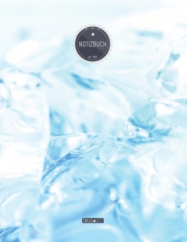 ZMUDACE Notizbuch Liniert: in DIN A4 Softcover - "ZL071 blaues Eis" -156 leere linierte Seiten mit pers�nlichem Register + Seitenzahlen - Zeichenbuch, Skizzenbuch, Lineatur 4, Malbuch, Notizheft zum S