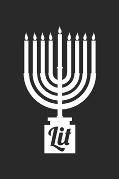 Hannukah Journal: Lit - Funny Hanukkah Gifts - Lit Diary: Medium College-Ruled Journey Diary, 110 page, Lined, 6x9 (15.2 x 22.9 cm)