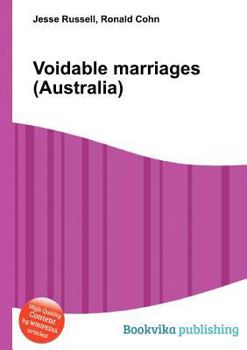 Paperback Voidable Marriages (Australia) Book