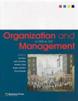 Paperback Organization and Management: A Critical Text Book