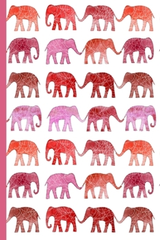 Paperback Weekly Planner: A Week to View Diary and Organizer - Sunday Start with Watercolor Elephant Pattern Cover Art Book