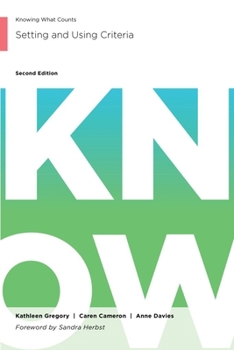 Paperback Setting and Using Criteria (Knowing What Counts) Book
