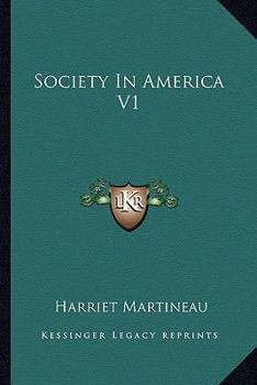 Paperback Society In America V1 Book