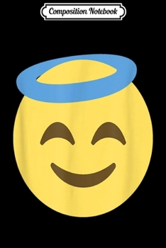 Paperback Composition Notebook: Emoji Angel Smiling Face Halo Prayers Blessings Heaven Journal/Notebook Blank Lined Ruled 6x9 100 Pages Book