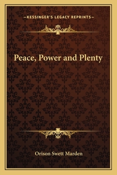 Peace Power and Plenty