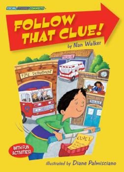 Paperback Follow That Clue!: Community Helpers Book