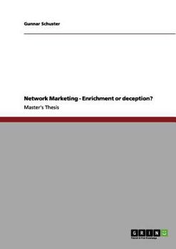 Paperback Network Marketing - Enrichment or deception? Book