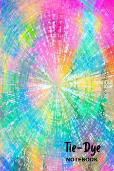 Tie-Dye Notebook: Purple, Pink, Red, White & Blue Pattern - Blank Lined Writing Journal