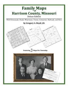 Paperback Family Maps of Harrison County, Missouri Book