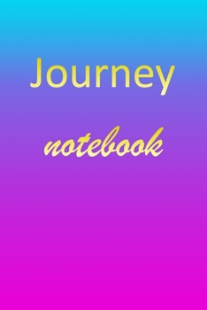 Paperback Journey: Blank Notebook - Wide Ruled Lined Paper Notepad - Writing Pad Practice Journal - Custom Personalized First Name Initia Book