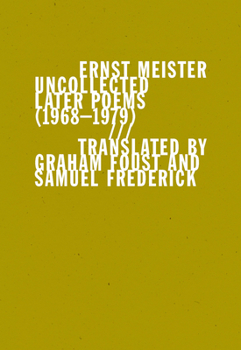 Paperback Uncollected Later Poems (1968-1979) Book