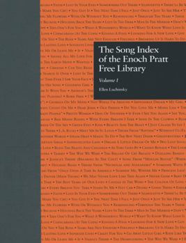 Hardcover The Song Index of the Enoch Pratt Free Library (Garland Reference Library of the Humanities) Book