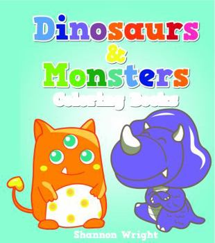 Paperback Dinosaurs & Monsters Coloring Book