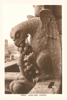 Paperback Vintage Journal Gargoyles on Notre Dame Book