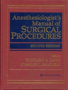 Hardcover Anesthesiologist's Manual of Surgical Procedures Book