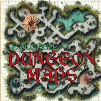 Paperback Fantasy Maps Dungeons: Customizable & Unique Fantasy Maps for Game Master, Collection of 20 full-color for Tabletop RPG Book