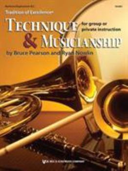 Paperback W64BC - Tradition of Excellence Technique & Musicianship - Baritone/Euphonium B.C. Book