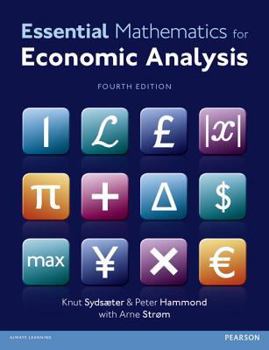 Paperback Essential Mathematics for Economic Analysis Book