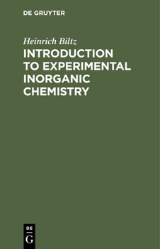 Hardcover Introduction to Experimental Inorganic Chemistry Book