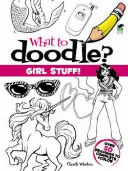 Paperback What to Doodle? Girl Stuff! Book