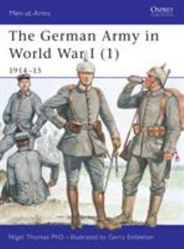 Paperback The German Army in World War I (1): 1914-15 Book