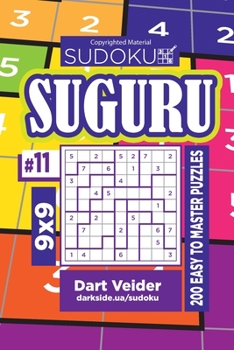 Paperback Sudoku Suguru - 200 Easy to Master Puzzles 9x9 (Volume 11) Book