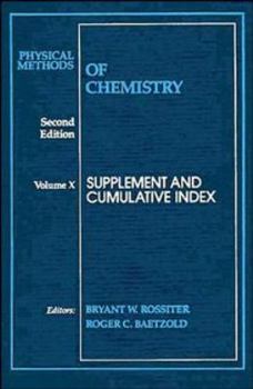 Hardcover Physical Methods of Chemistry, Supplement and Cumulative Index Book