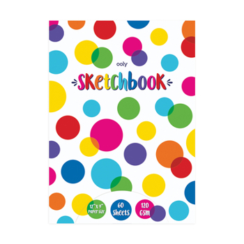 OOLY Chunkies 12" x 9" Thick Paper Sketchbook Pad [Pack of 1] - 60 Pages per Pad, 120 GSM Paper / 32 LB Paper for Drawing, Artwork, Perfect with Chunkies Paint Sticks for Toddlers